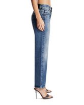 Blue Straight-Leg Jeans | PDP | Antonia