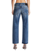 Blue Straight-Leg Jeans | PDP | Antonia