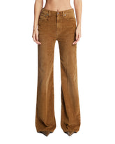 Brown Corduroy Flared Jeans | PDP | Antonia