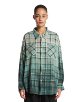 Green Checkered Cotton Shirt | PDP | Antonia