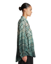 Green Checkered Cotton Shirt | PDP | Antonia