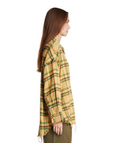 Yellow Checkered Cotton Shirt | PDP | Antonia