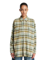 Green Checkered Cotton Shirt | PDP | Antonia