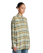 Green Checkered Cotton Shirt | PDP | Antonia