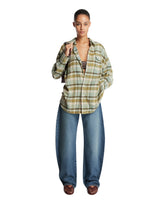 Green Checkered Cotton Shirt | PDP | Antonia