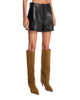 Black Leather Shorts | PDP | Antonia