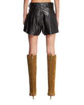 Black Leather Shorts | PDP | Antonia