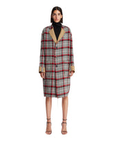 Multicolored Check Coat | PDP | Antonia
