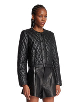 Giacca In Pelle Trapuntata Nera | PDP | Antonia