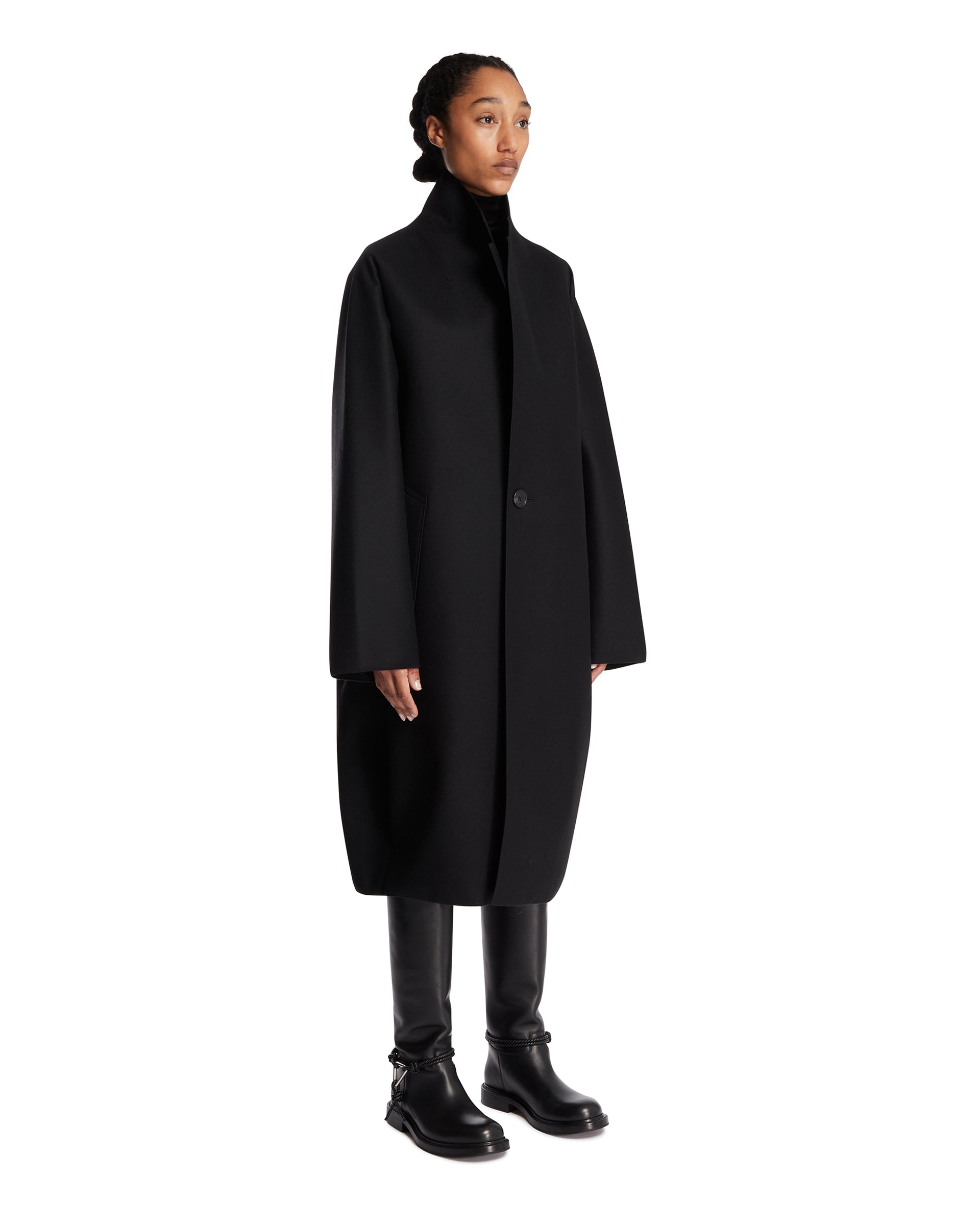 【RAINMAKER KYOTO】COCOON COAT / BLACK Black Cocoon Coat | RAINMAKER - Antonia