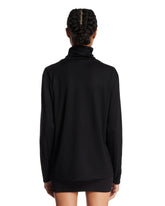Black High-Neck Wool Sweater | PDP | Antonia