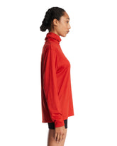 Orange High-Neck Wool Sweater | PDP | Antonia