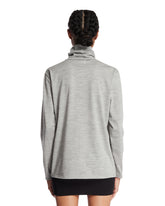 Gray High-Neck Wool Sweater | PDP | Antonia