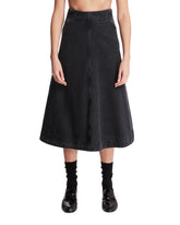 Black Denim Midi Skirt | PDP | Antonia