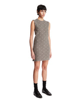 Gray Wool Short Embroidered Dress | PDP | Antonia