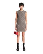 Gray Wool Short Embroidered Dress | PDP | Antonia