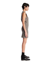 Gray Wool Short Embroidered Dress | PDP | Antonia