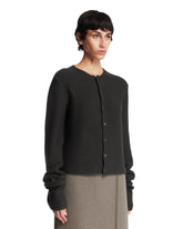 Gray Wool Cardigan | PDP | Antonia