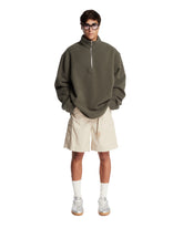 Green Wool Zip Sweater | PDP | Antonia