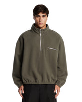 Pile In Lana Con Zip Verde | PDP | Antonia