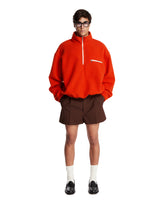 Orange Wool Fleece with Zip | PDP | Antonia