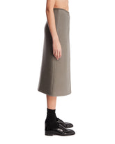 Gray Walker Wrap-skirt | PDP | Antonia