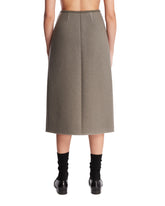 Gray Walker Wrap-skirt | PDP | Antonia