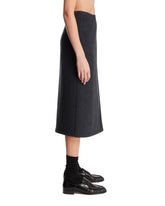 Dark Gray Walker Wrap-skirt | PDP | Antonia