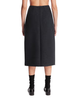 Dark Gray Walker Wrap-skirt | PDP | Antonia