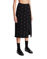 Black Walker Embroidered Wrap-skirt | PDP | Antonia