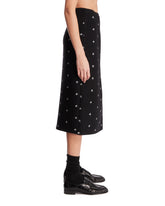 Black Walker Embroidered Wrap-skirt | PDP | Antonia
