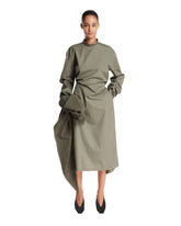 Abito Midi In Cotone Verde | PDP | Antonia