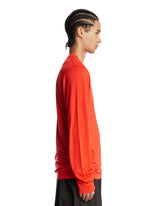 Red Wool Long-Sleeve T-Shirt | PDP | Antonia