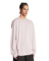 Pink Wool Long-Sleeve T-Shirt | PDP | Antonia