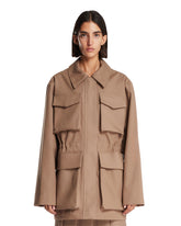 Brown Multi-Pocket Jacket | PDP | Antonia