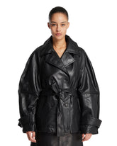 Black Leather Coat | PDP | Antonia