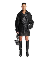 Black Leather Coat | PDP | Antonia