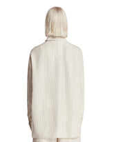 Camicia In Seta A Righe Beige | PDP | Antonia