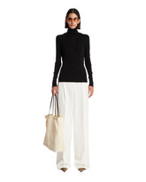 Black Double-Layer Wool Top | PDP | Antonia