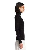 Black Double-Layer Wool Top | PDP | Antonia