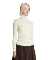 White Double-layer Wool Top | PDP | Antonia