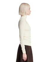 White Double-layer Wool Top | PDP | Antonia