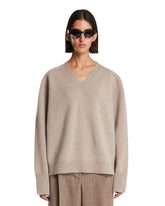 Beige Wrap Sweater | PDP | Antonia