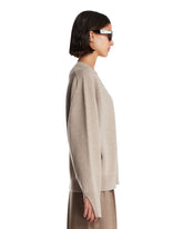 Beige Wrap Sweater | PDP | Antonia