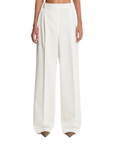 White Wool Trousers | PDP | Antonia