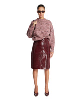 Red Python-Printed Skirt | PDP | Antonia