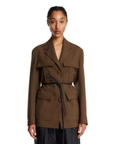 Brown Belted Jacket | PDP | Antonia