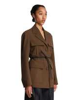 Brown Belted Jacket | PDP | Antonia