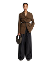 Brown Belted Jacket | PDP | Antonia