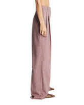 Mauve Melange Tailored Pants | PDP | Antonia